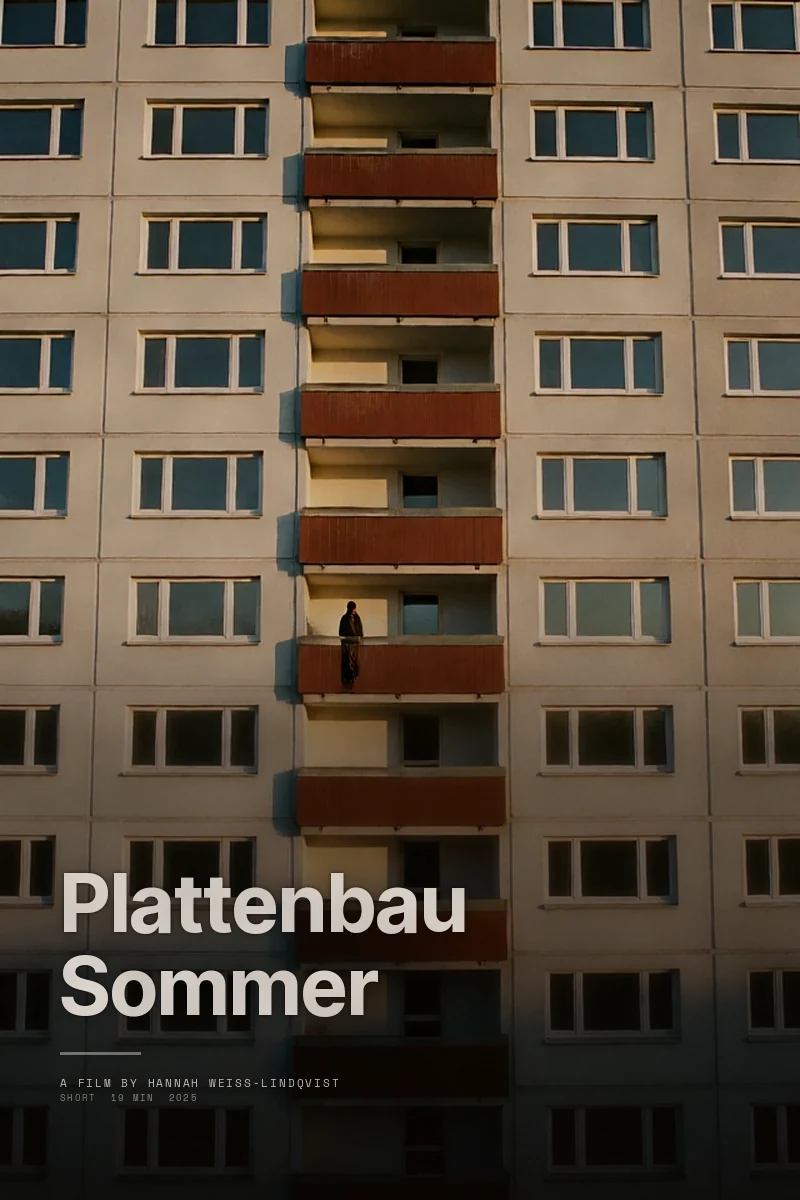 Plattenbau Sommer poster